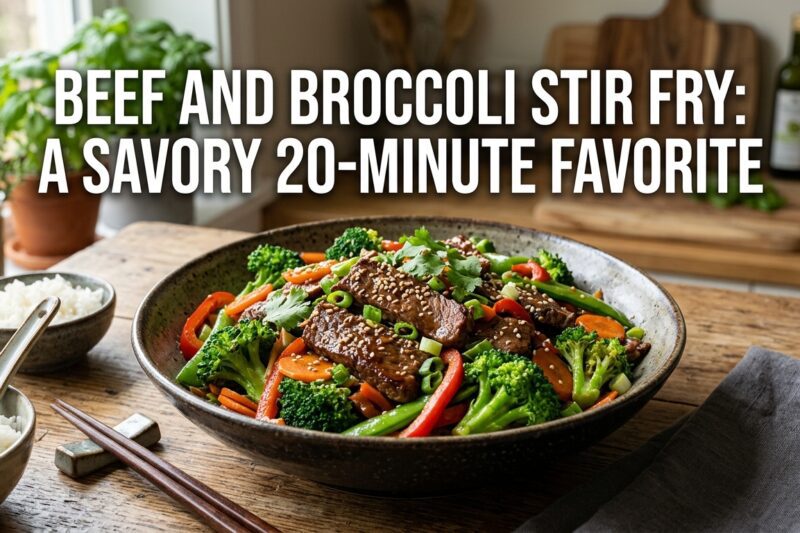 Beef and Broccoli Stir Fry: A 20-Minute Savory Delight