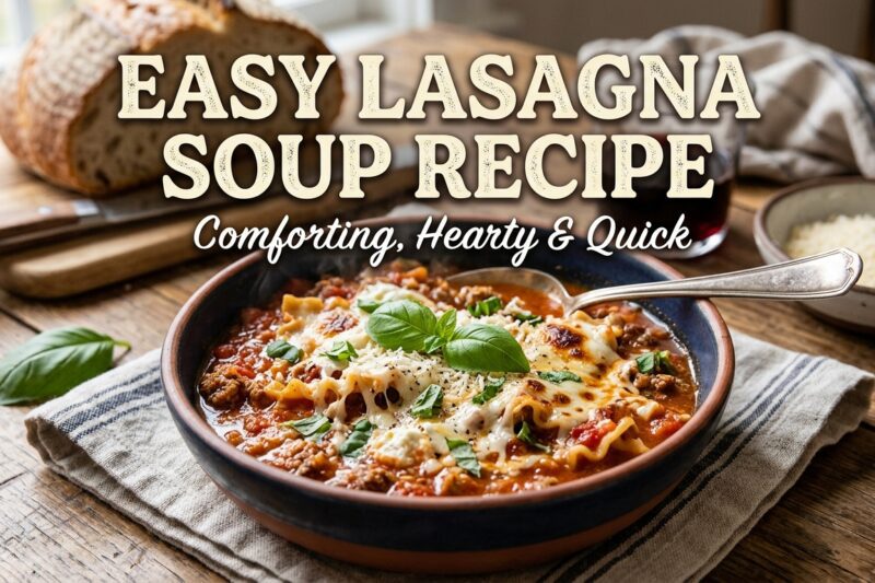 Easy Lasagna Soup Recipe That Will Warm Your Soul