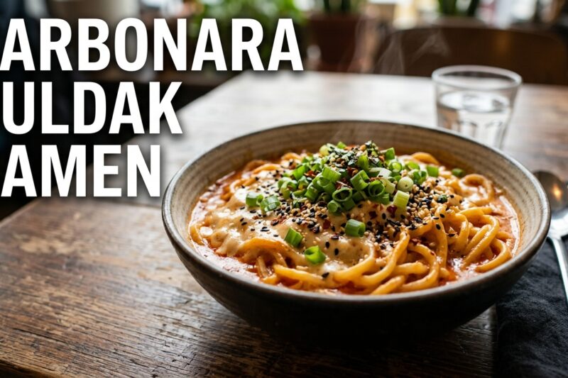 Delicious Carbonara Buldak Ramen Recipe to Try
