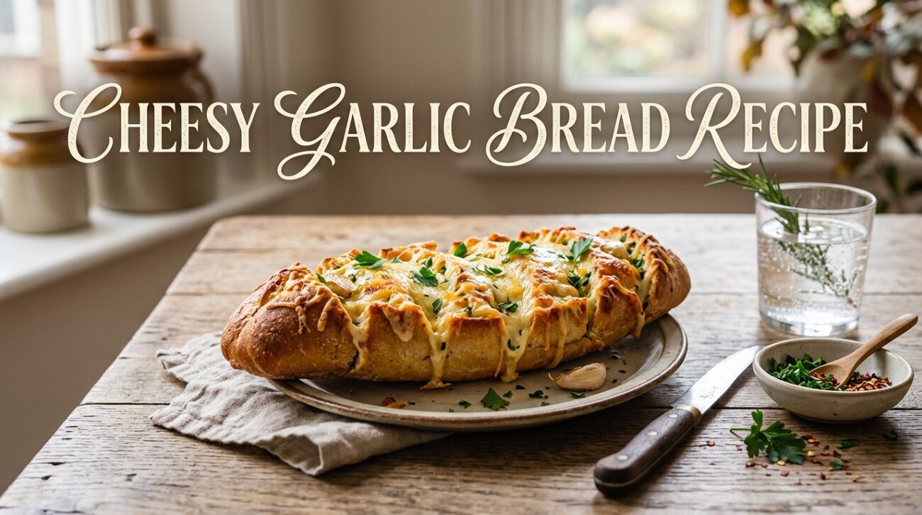 Cheesy Garlic Bread — Blogging / Content Recipe