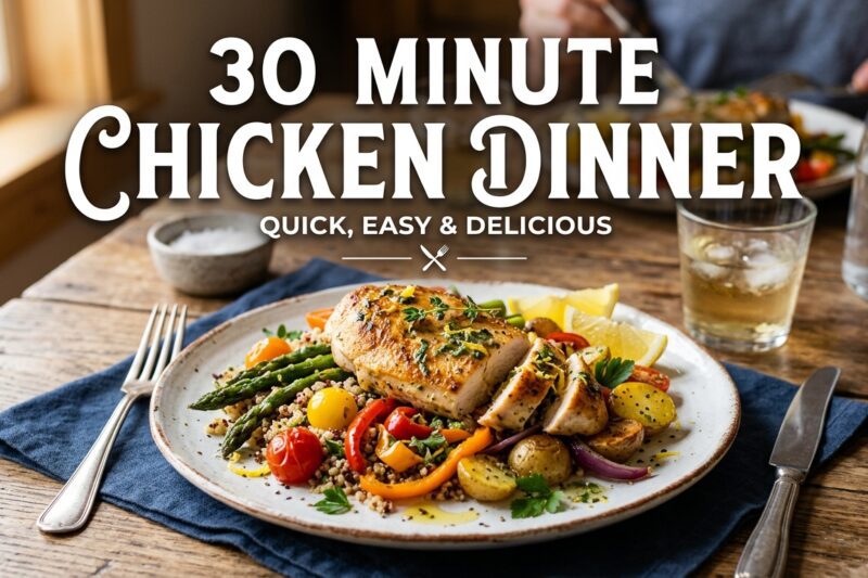 Quick 30 Minute Chicken Dinners