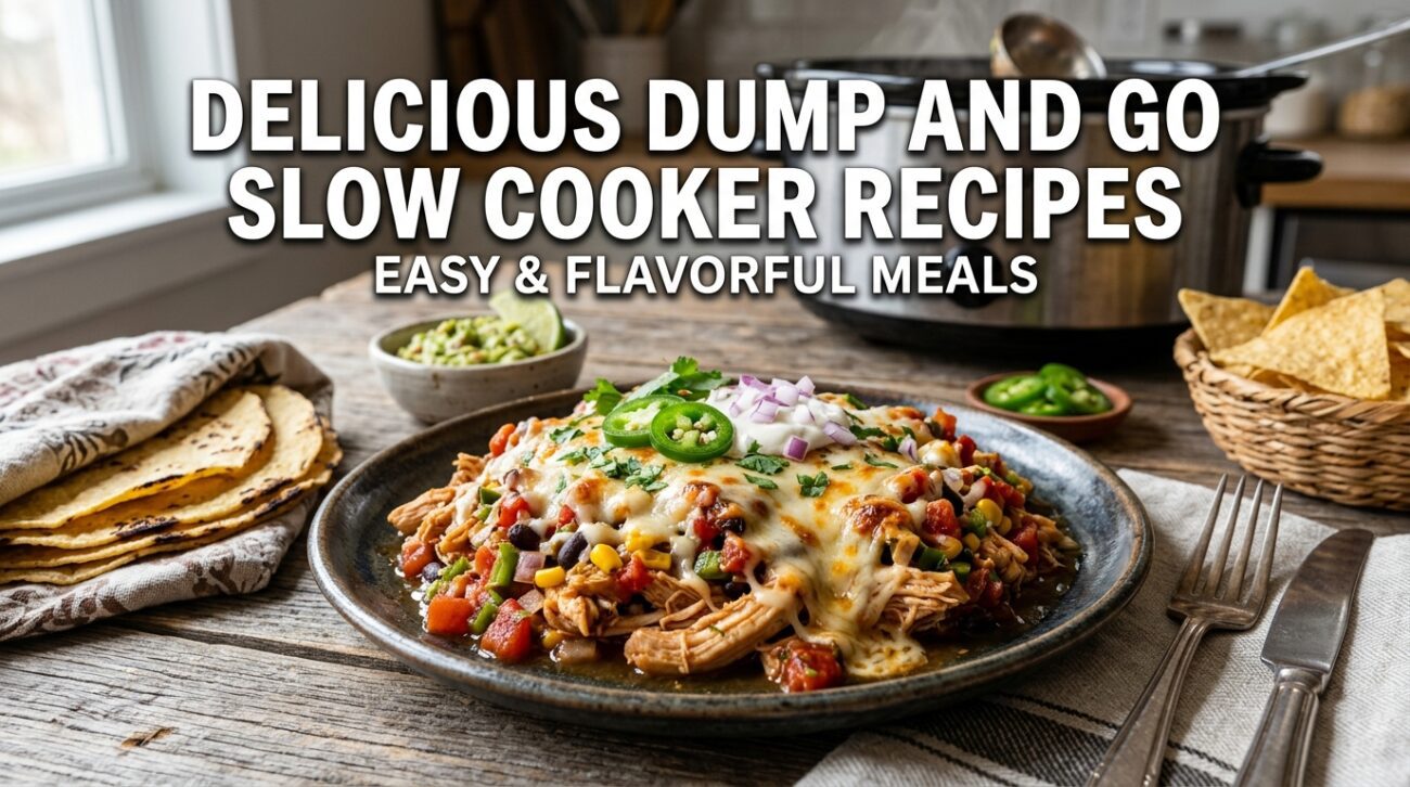 Explore easy and tasty dump and go slow cooker recipes. Perfect for busy days, these meals require minimal prep and maximum flavor.