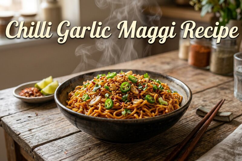 Delicious Chilli Garlic Maggi Recipe – Quick & Easy
