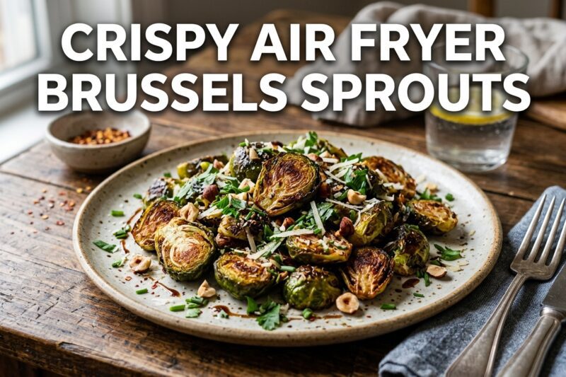 Crispy Air Fryer Brussels Sprouts Recipe