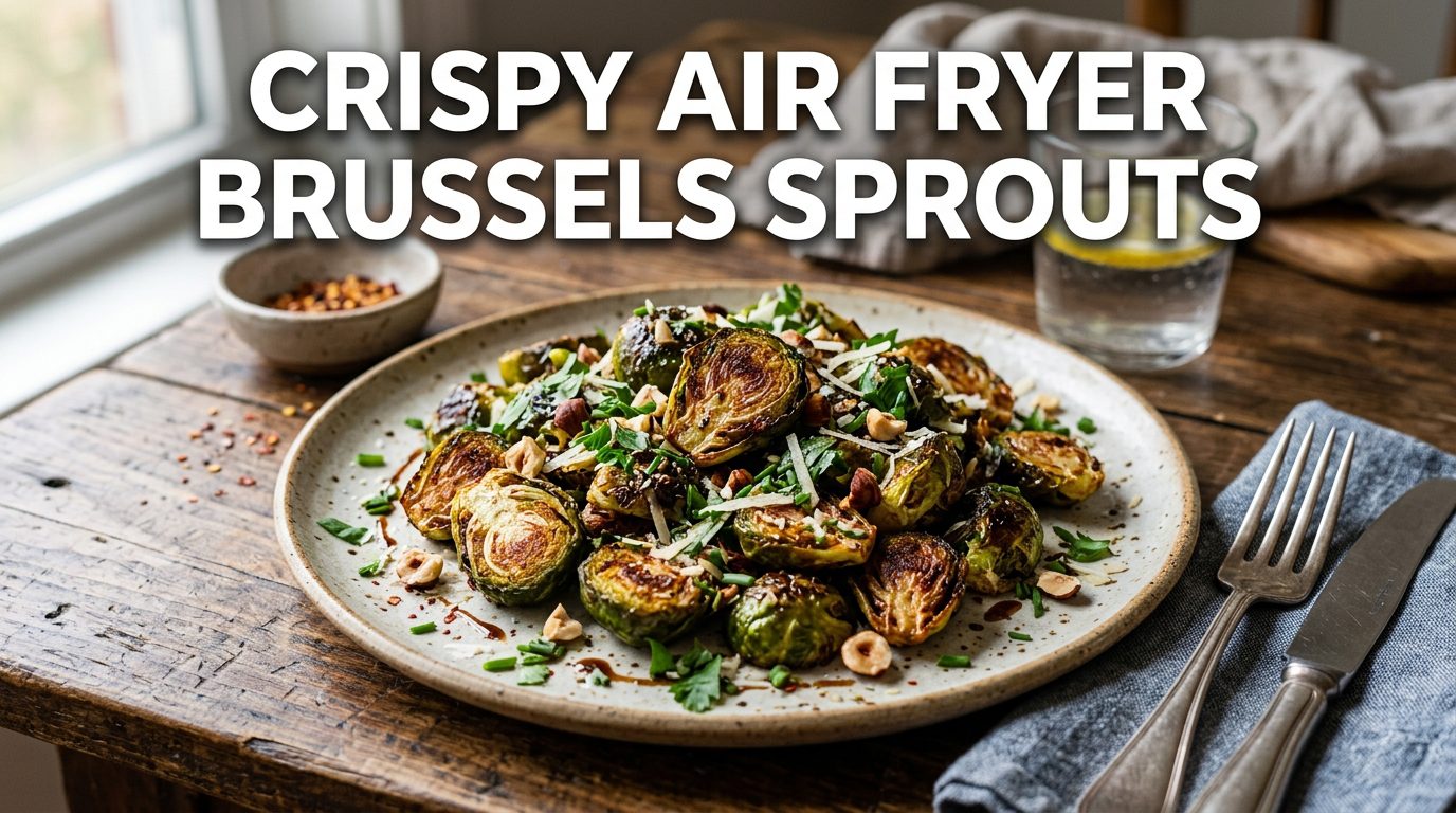 air fryer Brussels sprouts crispy