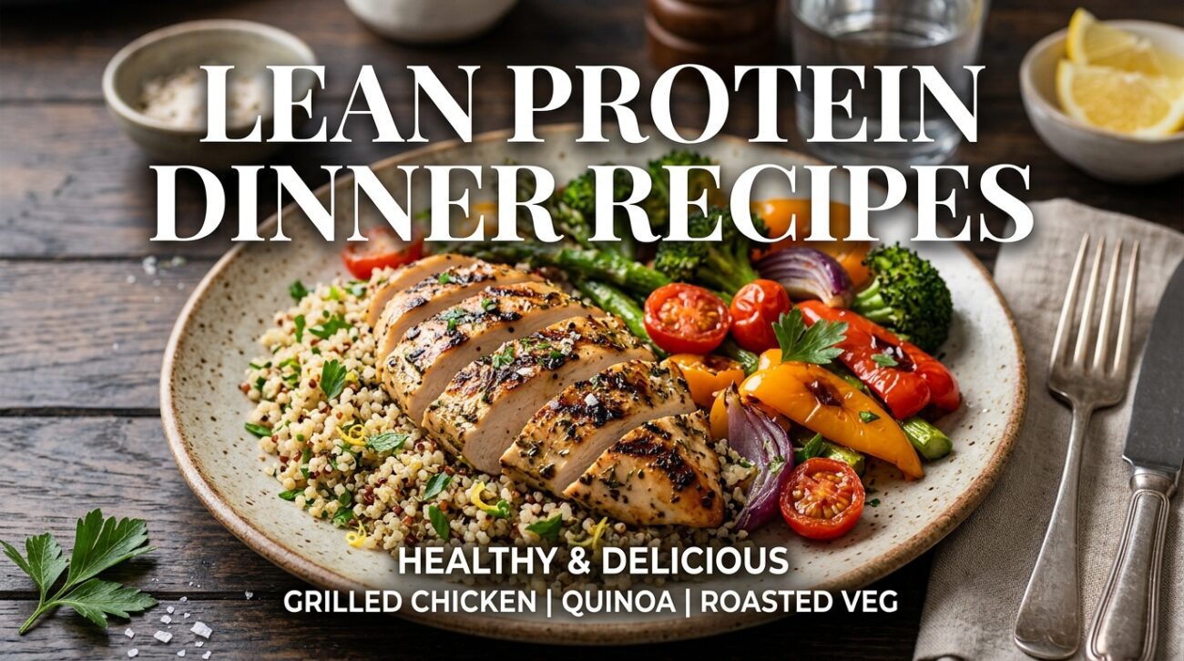 Explore delicious lean protein dinner recipes for a healthy lifestyle. Perfect for anyone looking to eat well and feel great!