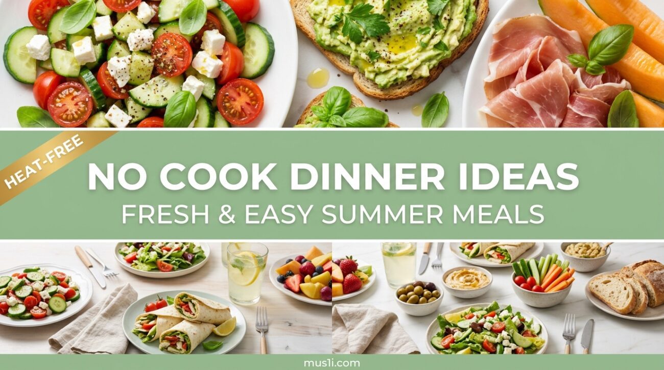 no cook dinner ideas summer
