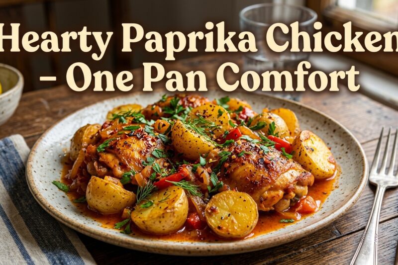 Hearty Paprika Chicken with Potatoes – One Pan Recipe
