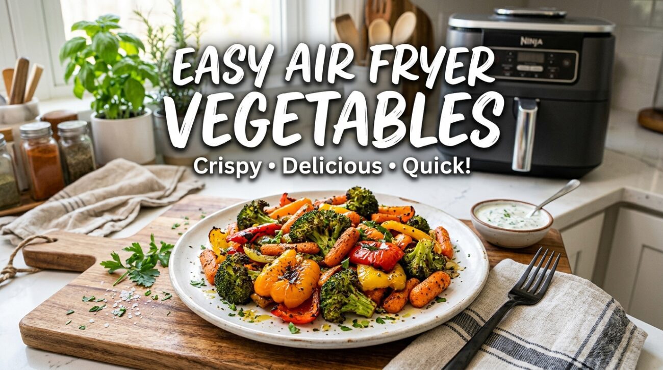 Discover easy air fryer vegetables recipes to make healthy meals quickly and deliciously. Perfect for busy weeknights!