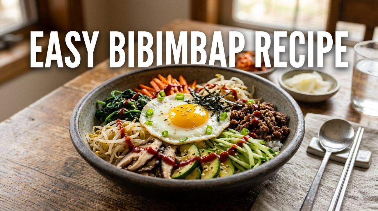 Discover our easy bibimbap recipe, a vibrant Korean dish packed with flavor and nutrition. Perfect for any meal!