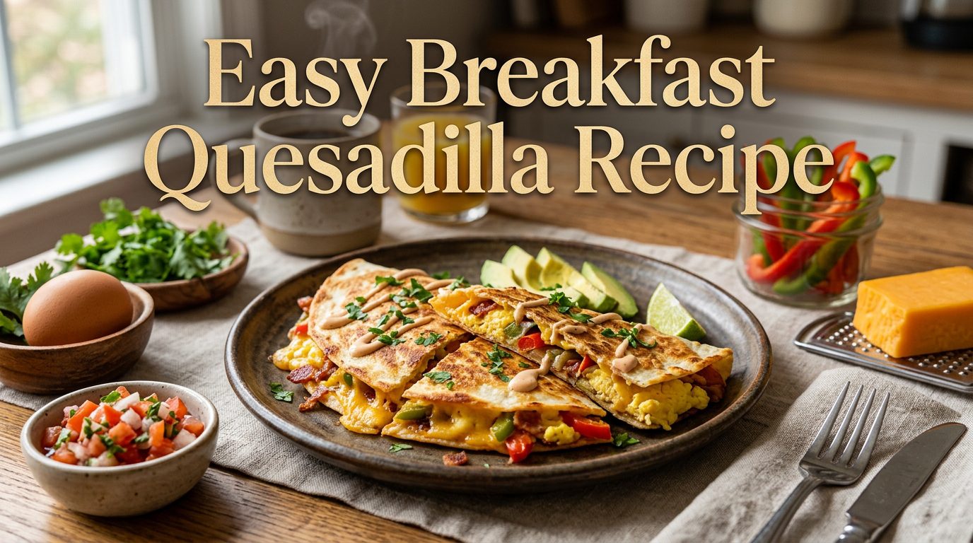 Discover our easy breakfast quesadilla recipe, perfect for busy mornings. Quick to make and deliciously satisfying!