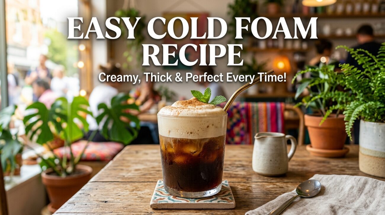 Discover this easy cold foam recipe that transforms your coffee drinks into a creamy delight. Perfect for any coffee lover!
