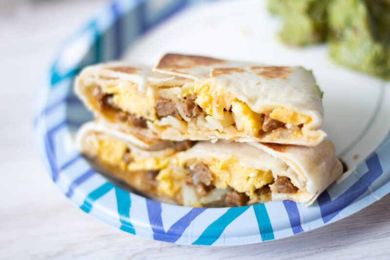 Easy Breakfast Quesadilla Recipe with Eggs & Cheese