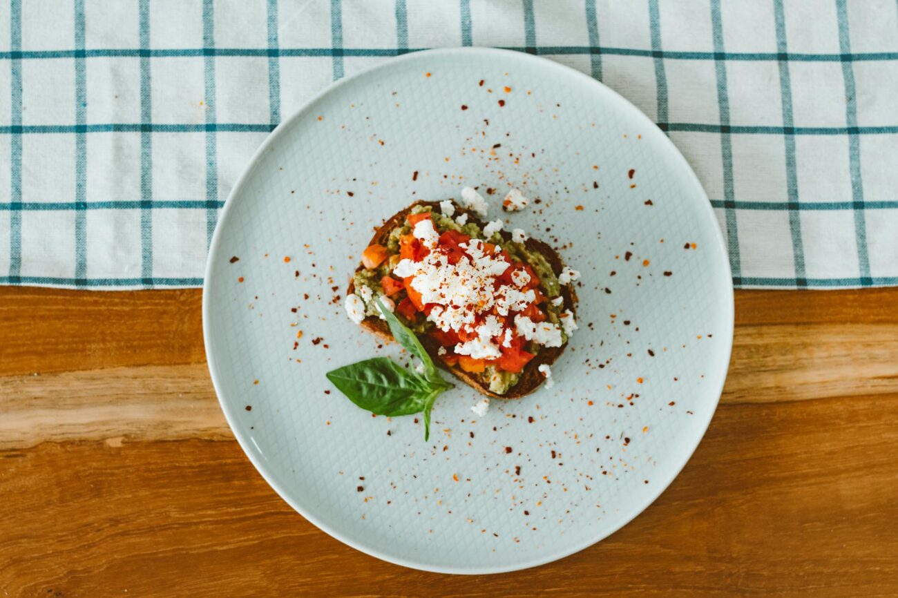 Mexican street corn avocado toast with lime and cilantro