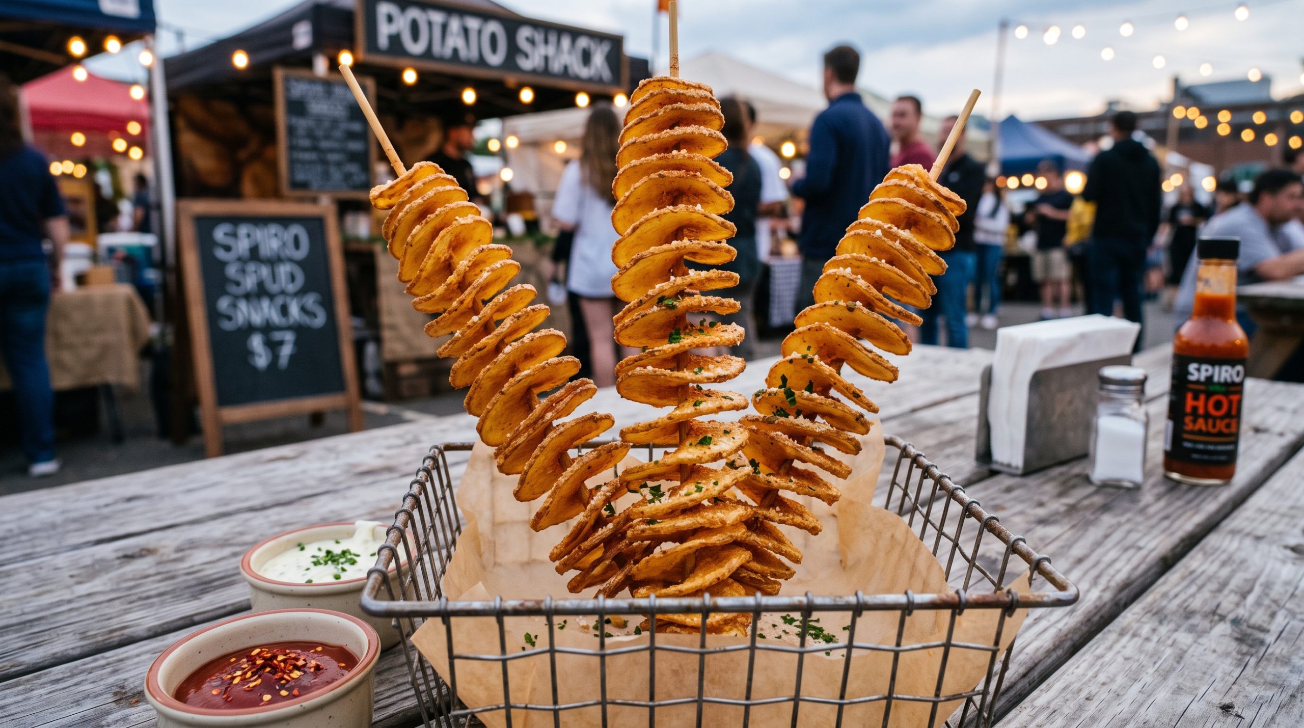 Crispy Spiral Potato Snacks
