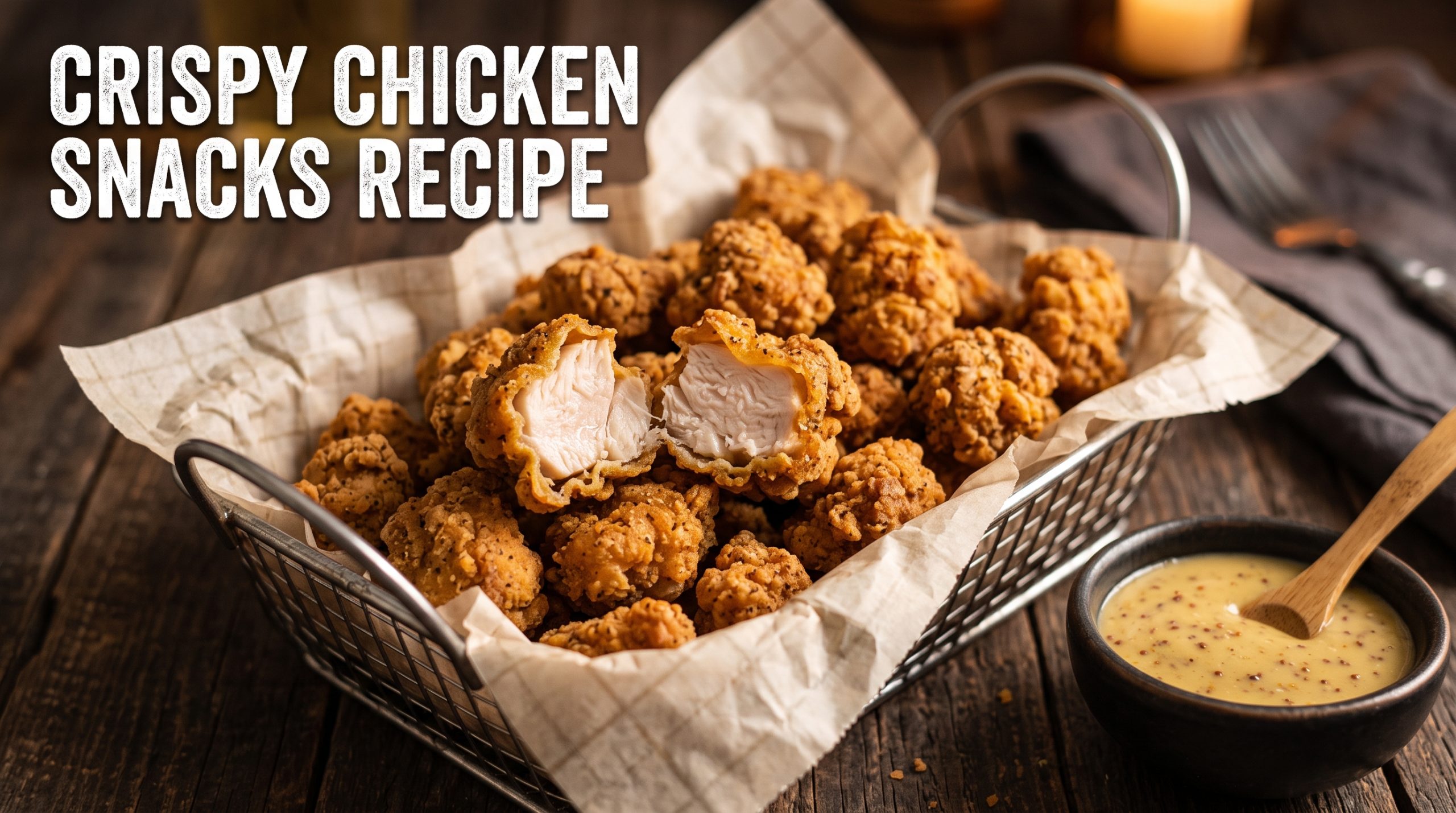 Crispy chicken snacks with a crunchy double-coated crust and juicy center. An easy, shareable fried chicken bite recipe ready in 35 minutes.