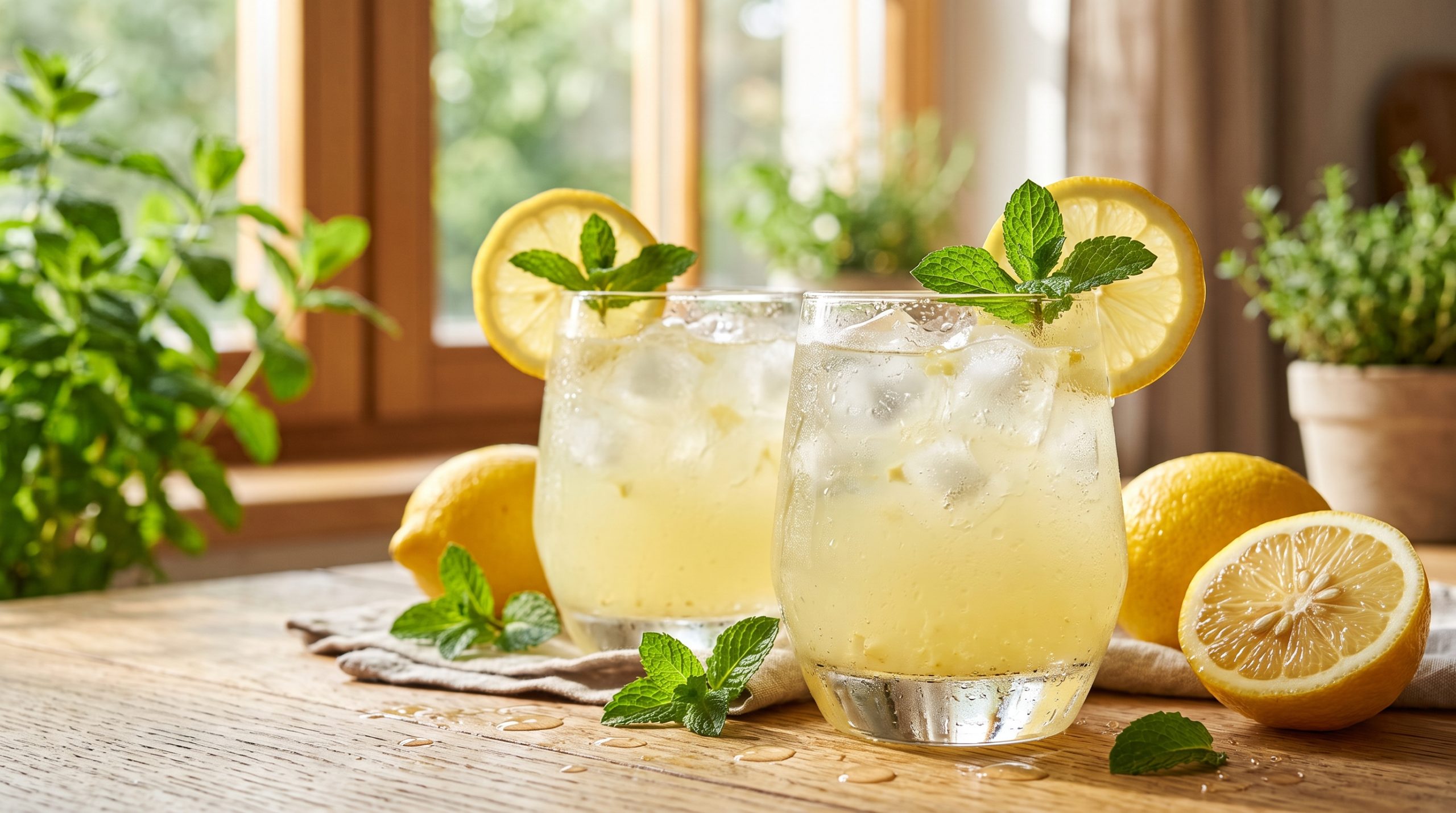 Make this refreshing Mini Lemonade Recipe with fresh lemons, sugar, cold water and ice. A quick small-batch homemade drink that's perfect for summer, parties, kids and family gatherings.