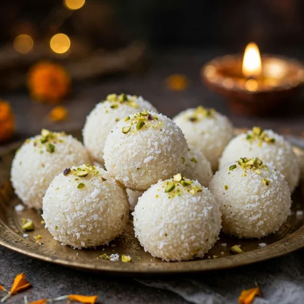 Coconut Ladoo Recipe — 3 Ingredients, 15 Minutes