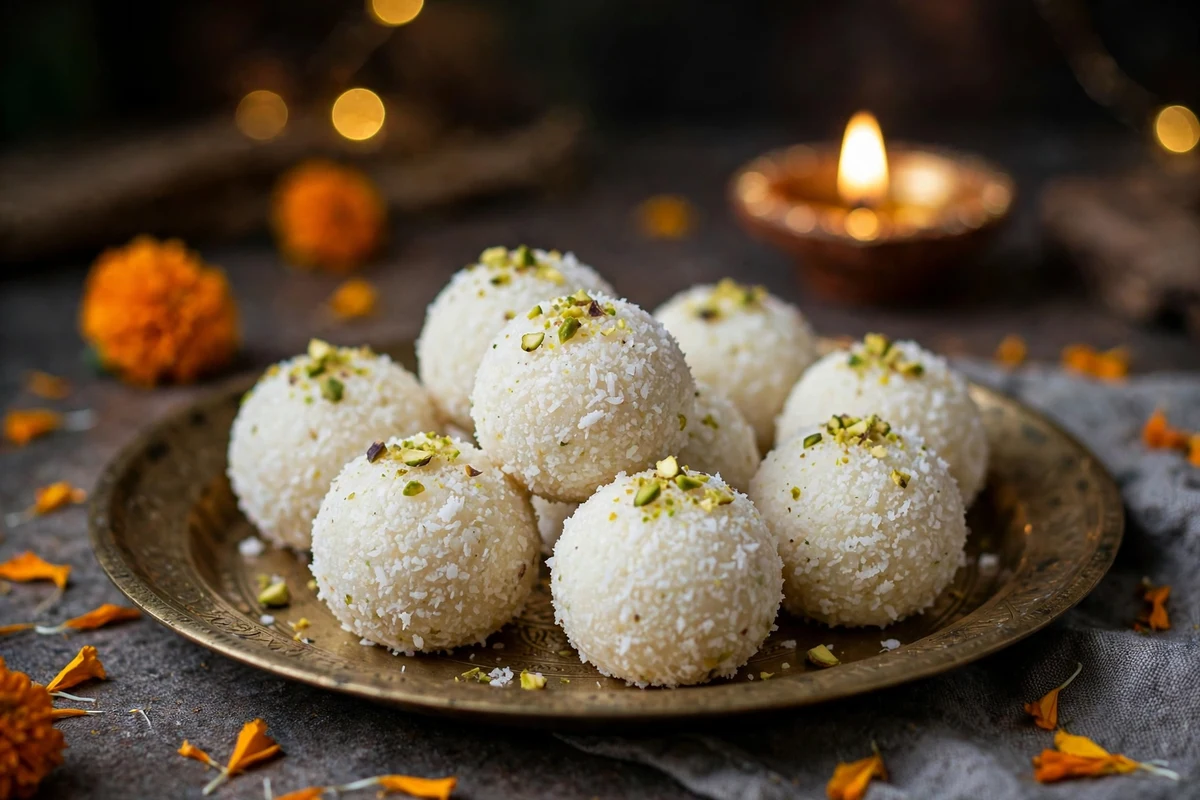 Coconut Ladoo Recipe — 3 Ingredients, 15 Minutes