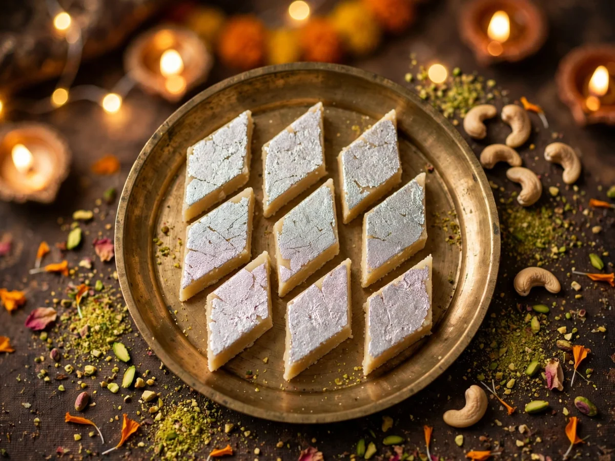 Kaju Katli Recipe — Smooth, Fudge-Like Cashew Barfi in 20 Minutes