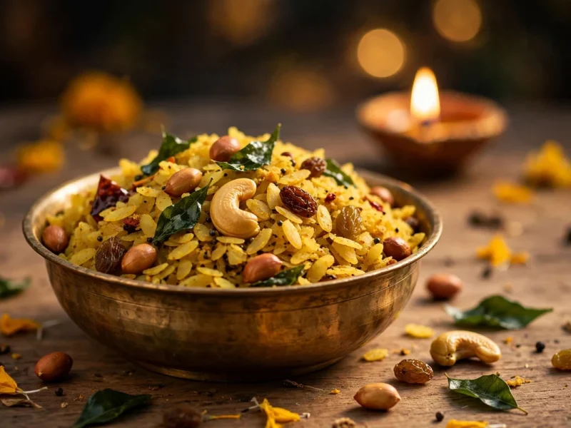 Poha Chivda Recipe — Crisp, Spiced Tea-Time Mixture