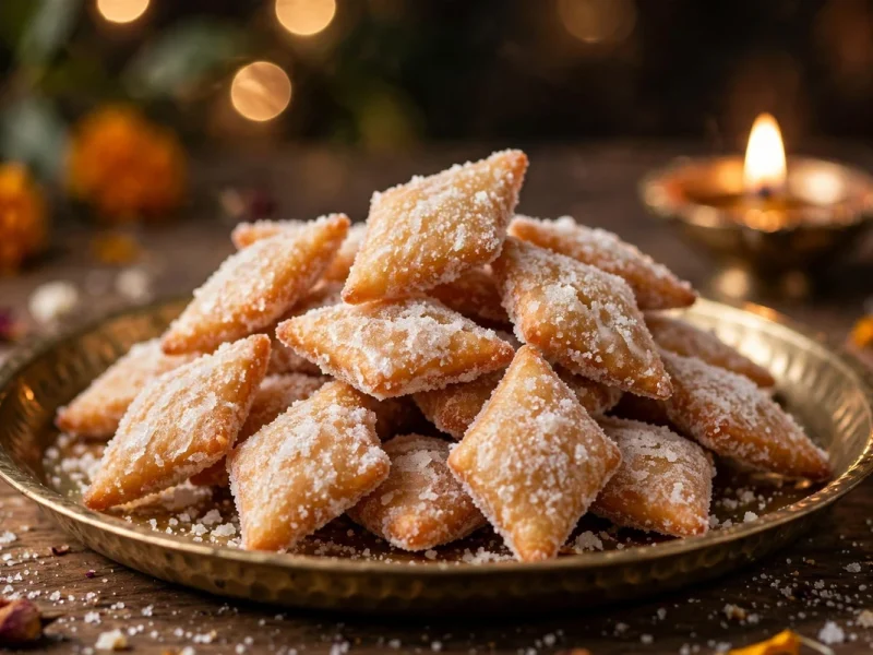 Shakarpara Recipe — Sweet Diamond-Cut Diwali Snack